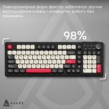 Клавиатура AJAZZ AF98 Plus Black/White/Red (AF98-PLUS-BSR)