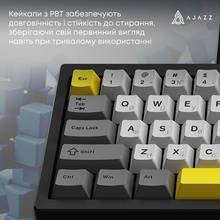Клавиатура AJAZZ AK650 Moon Yellow Switch Black/Grey/Yellow (AK650-MY-GWY)