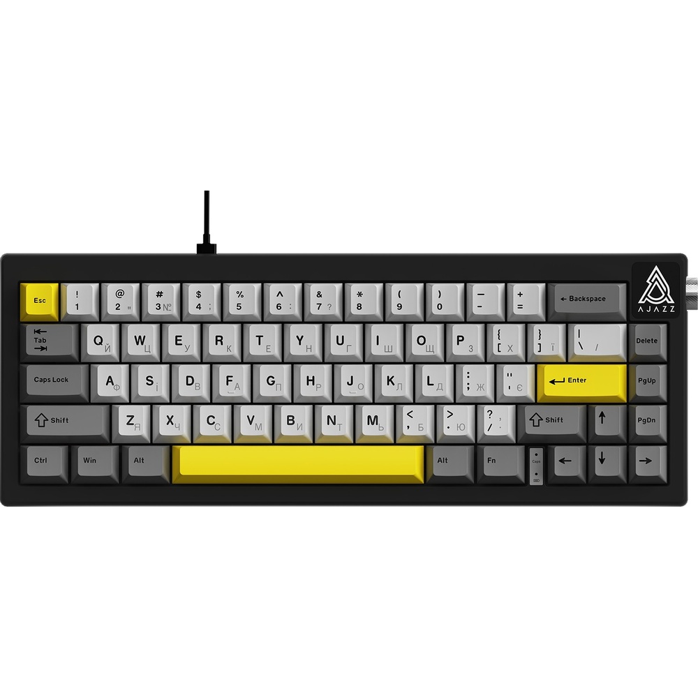 Клавиатура AJAZZ AK650 Moon Yellow Switch Black/Grey/Yellow (AK650-MY-GWY)