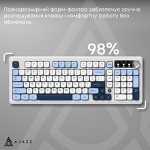 Клавиатура AJAZZ AF98 Plus White/Blue (AF98-PLUS-GB)