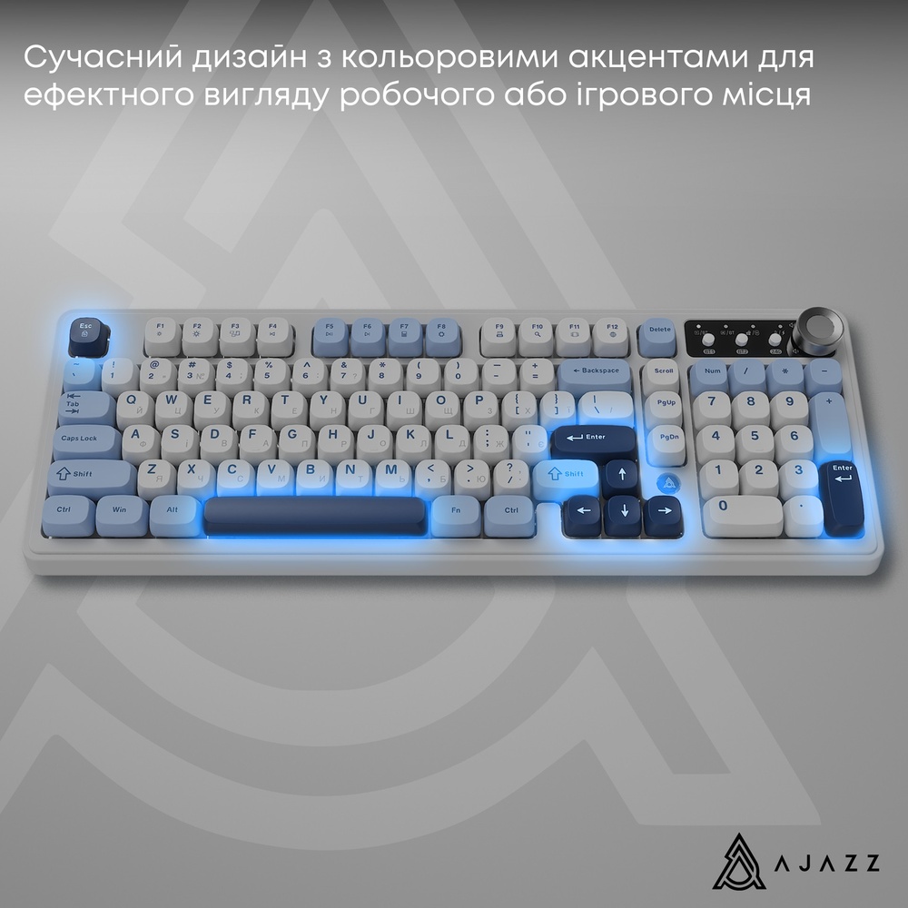 Покупка Клавиатура AJAZZ AF98 Plus White/Blue (AF98-PLUS-GB)