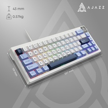 Клавиатура AJAZZ AK650 Sea Salt Switch White/Blue (AK650-SS-BWB)