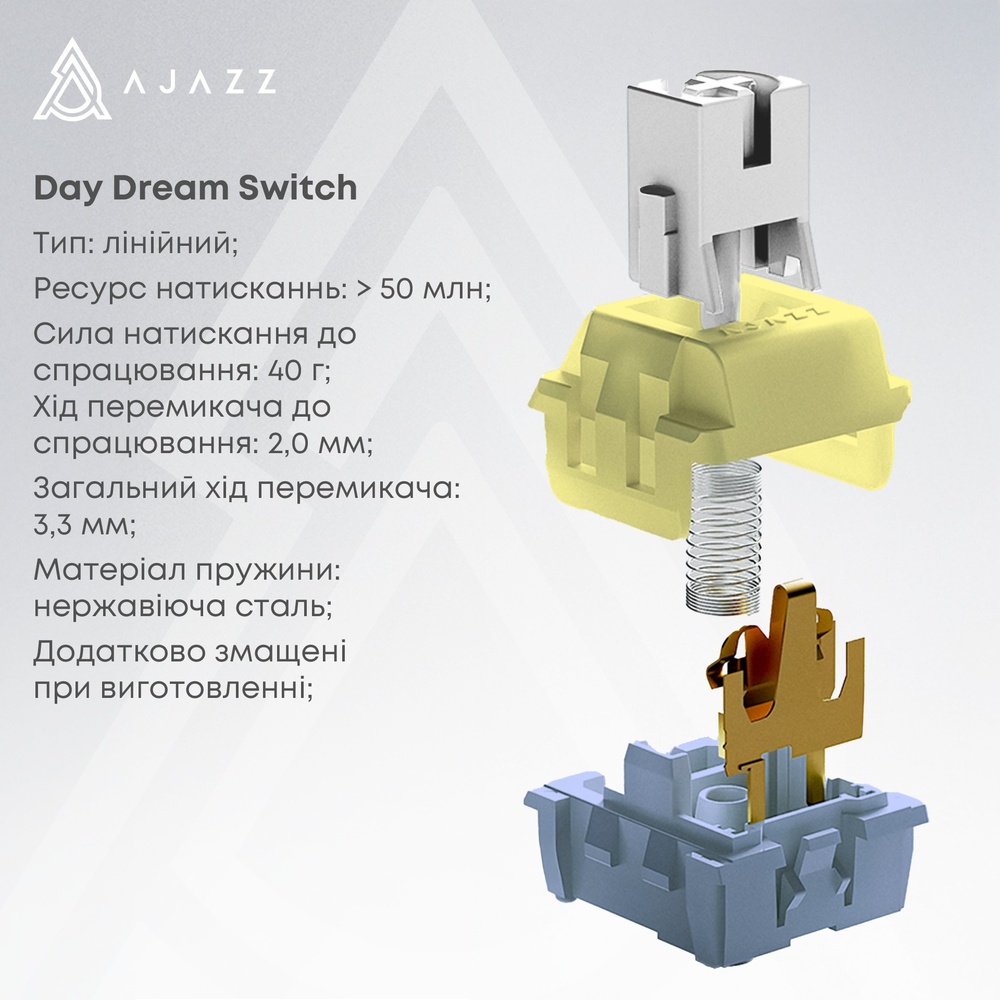 Огляд Клавіатура AJAZZ AK650 Day Dream Switch Gradient Black (AK650-DD-BG)