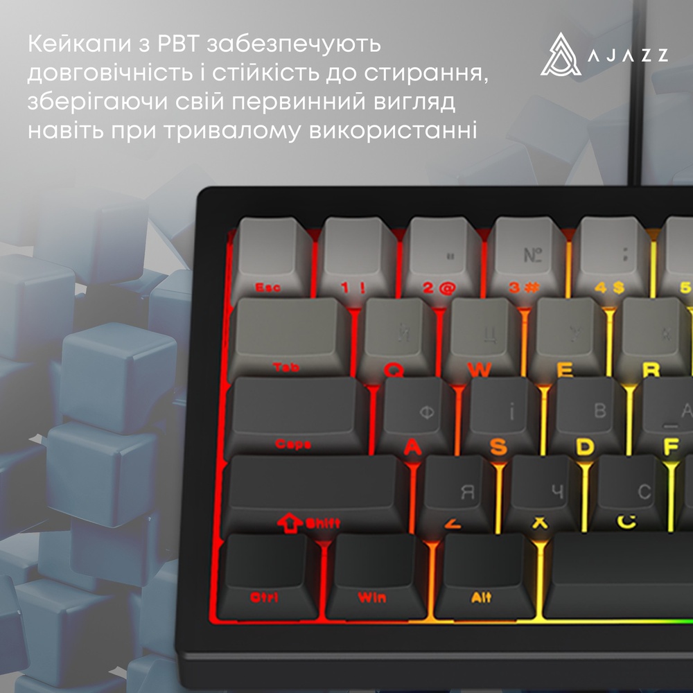В інтернет магазині Клавіатура AJAZZ AK650 Day Dream Switch Gradient Black (AK650-DD-BG)