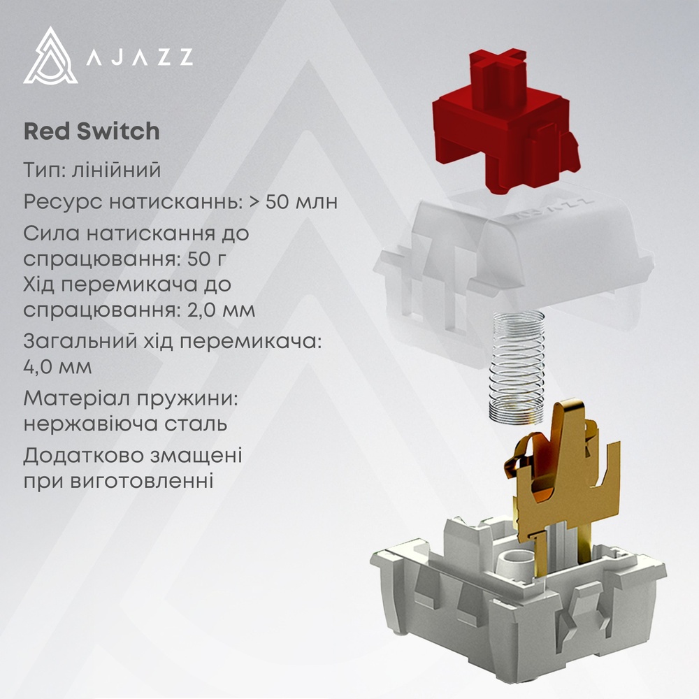 Фото Клавіатура AJAZZ AK980 Red Switch Black (AK980-R-BR)