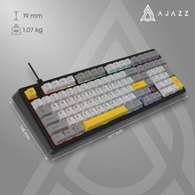 Клавіатура AJAZZ AK980 Magnetic Switch Black/Grey/Yellow (AK980-MAX-M-BGY)