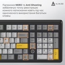 Клавіатура AJAZZ AK980 Magnetic Switch Black/Grey/Yellow (AK980-MAX-M-BGY)
