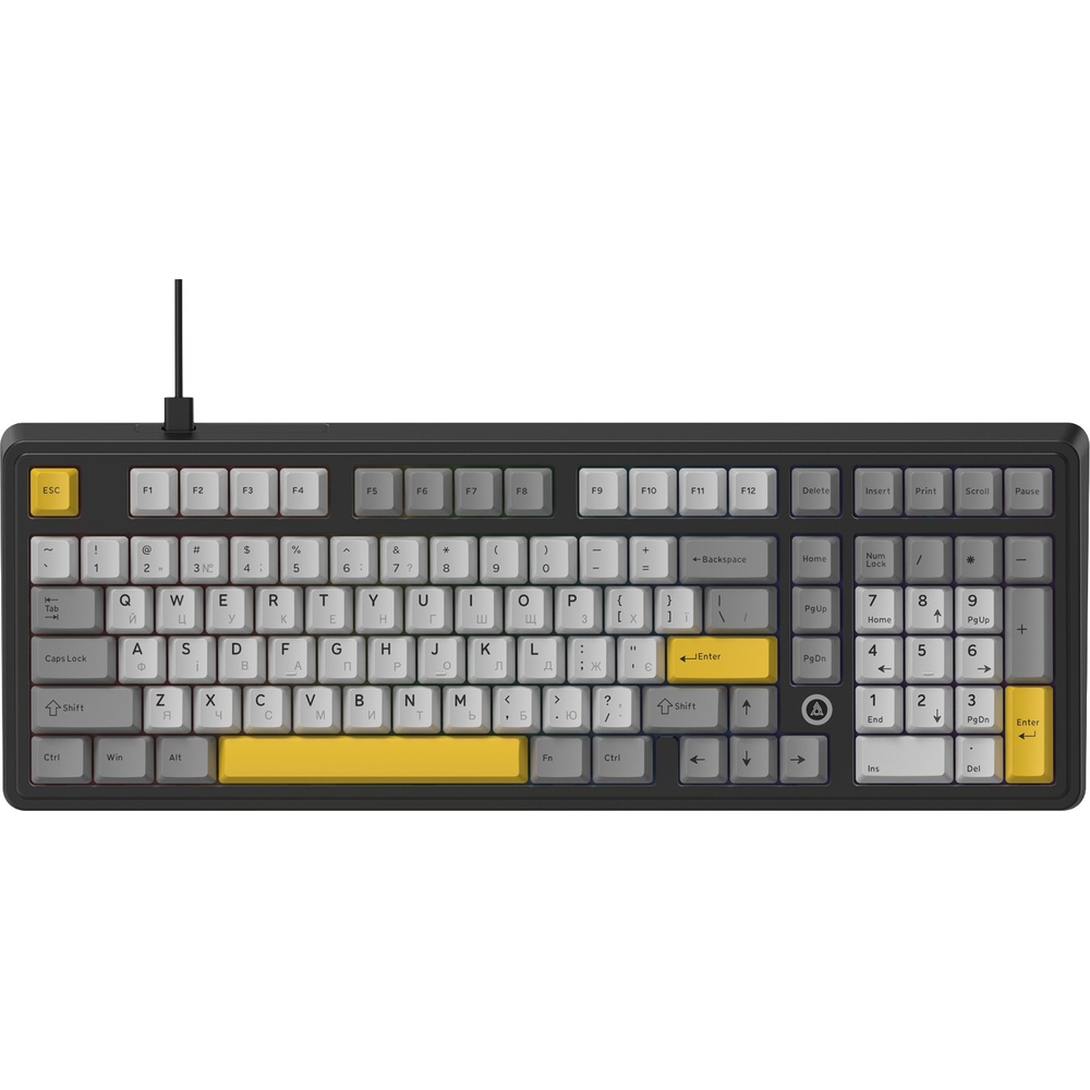 Клавіатура AJAZZ AK980 Magnetic Switch Black/Grey/Yellow (AK980-MAX-M-BGY)