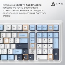 Клавиатура AJAZZ AK980 Magnetic Switch White/Blue (AK980-MAX-M-BWDB)