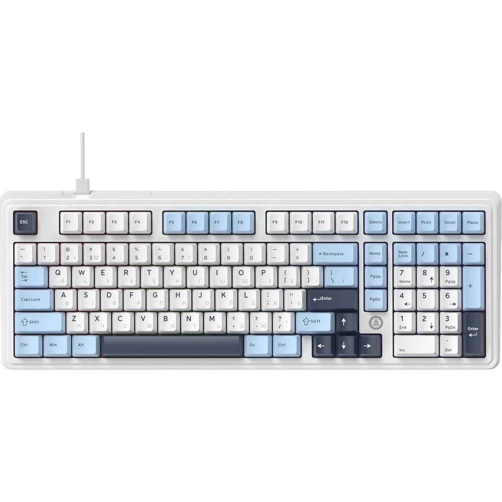 Клавиатура AJAZZ AK980 Magnetic Switch White/Blue (AK980-MAX-M-BWDB)