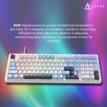 Клавиатура AJAZZ AK980 Magnetic Switch White/Blue (AK980-MAX-M-BWDB)
