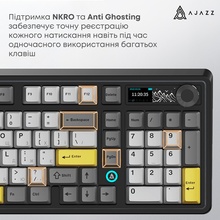 Клавиатура AJAZZ AK980 V2 Gift Switch V2 Black/Grey/Yellow (AK980-V2-G-BGY)