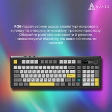 Клавиатура AJAZZ AK980 V2 Gift Switch V2 Black/Grey/Yellow (AK980-V2-G-BGY)