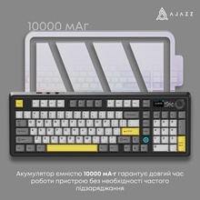 Клавиатура AJAZZ AK980 V2 Gift Switch V2 Black/Grey/Yellow (AK980-V2-G-BGY)