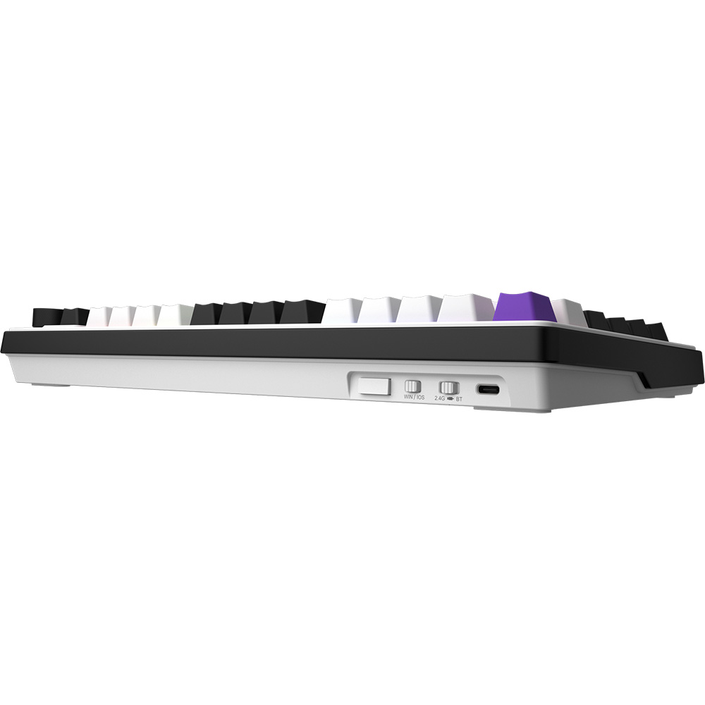 Зовнішній вигляд Клавіатура HATOR Hellyberry HK75 Wireless White-Violet (HK75_wireless)