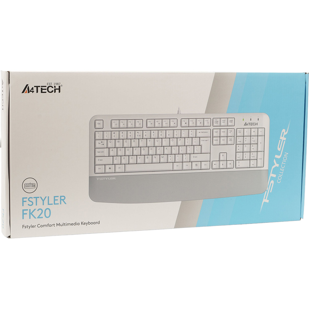 Клавіатура A4TECH FK20 White Комплектація клавіатура