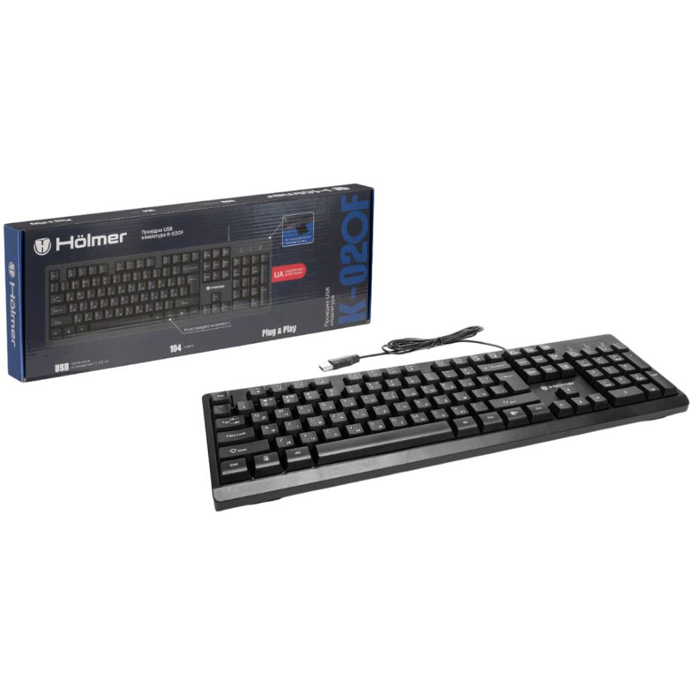 Внешний вид Клавиатура HOLMER K-02OF Black