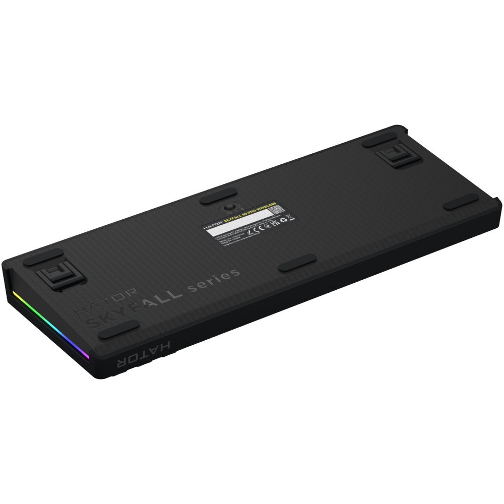Зовнішній вигляд Клавіатура HATOR Skyfall 65 PRO бездротовий UK-ISO Grey-Black (HTK4160EU)