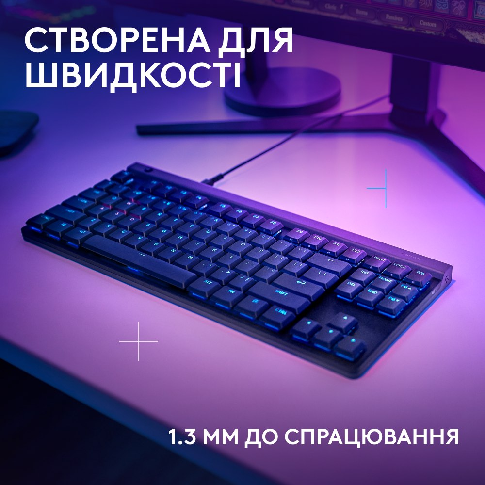 В Украине Клавиатура LOGITECH G515 TKL Wired Gaming Keyboard Black (920-014133)