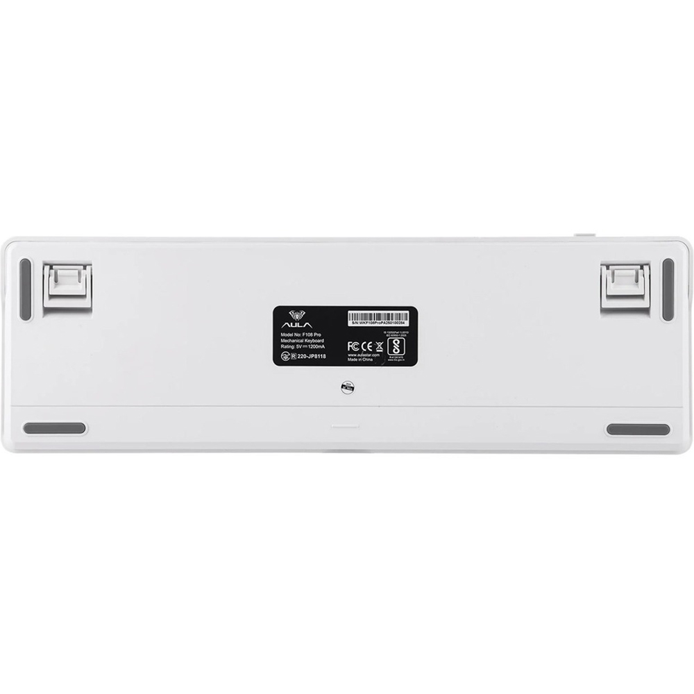 Заказать Клавиатура AULA F108 Pro EN/UA White (6978080501318)