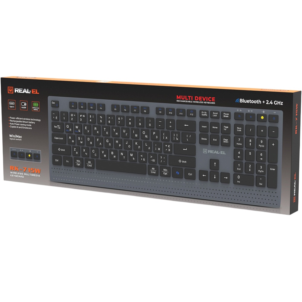 Покупка Клавіатура REAL EL RK-715W
