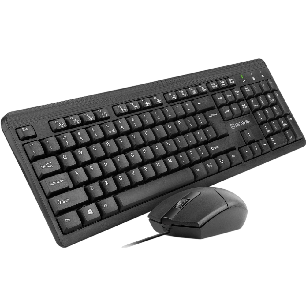 Комплект REAL EL Standard 504 Kit Black (EL123100037) Комплектация клавиатура+мышь