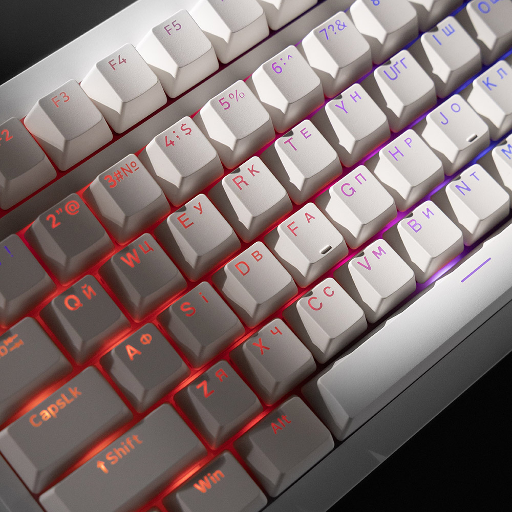 Зображення Клавіатура PROOVE GAMING Slicker Special Edition Ukraine Layout white (WKSLSE022402)