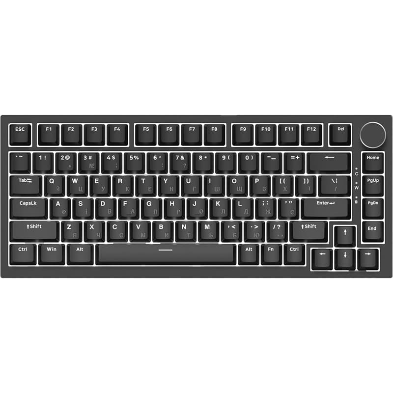 Клавіатура AJAZZ AK820 Red Switch USB-C Black (AK820-R-B) ᐉ