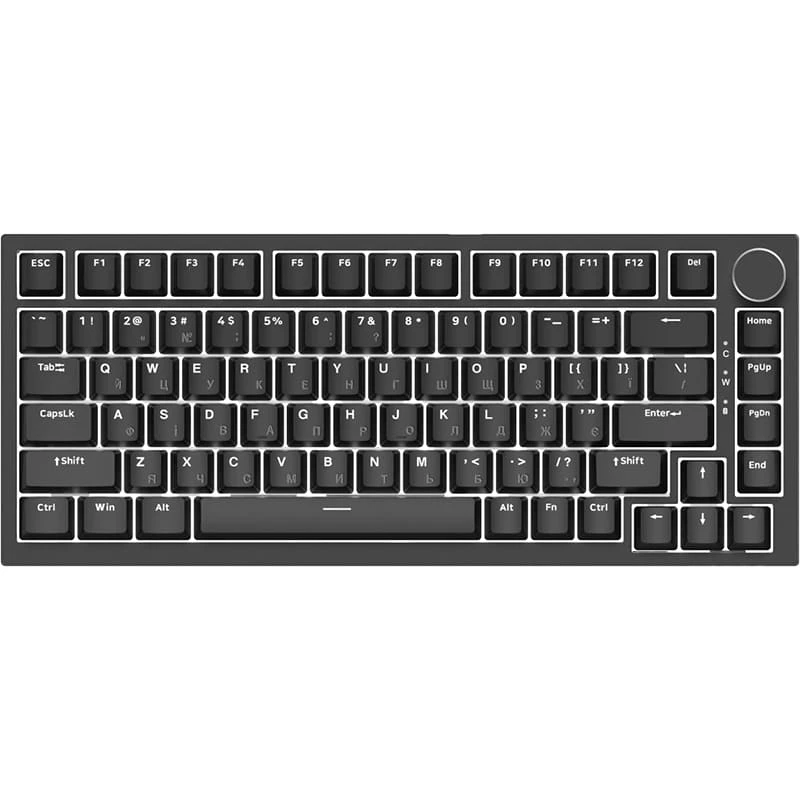 Клавіатура AJAZZ AK820 Red Switch USB-C Black (AK820-R-B) ᐉ