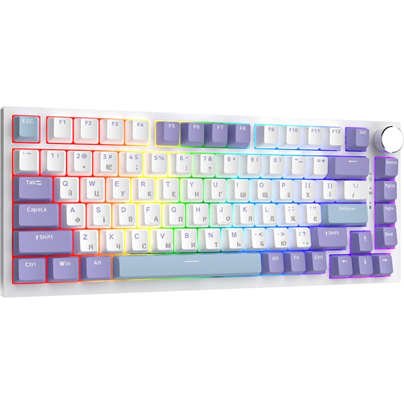 Клавіатура AJAZZ AK820 Sea Salt Switch USB-C Violet/Purple (AK820