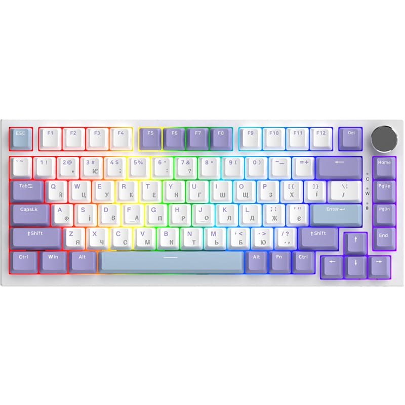 Клавіатура AJAZZ AK820 Sea Salt Switch USB-C Violet/Purple (AK820