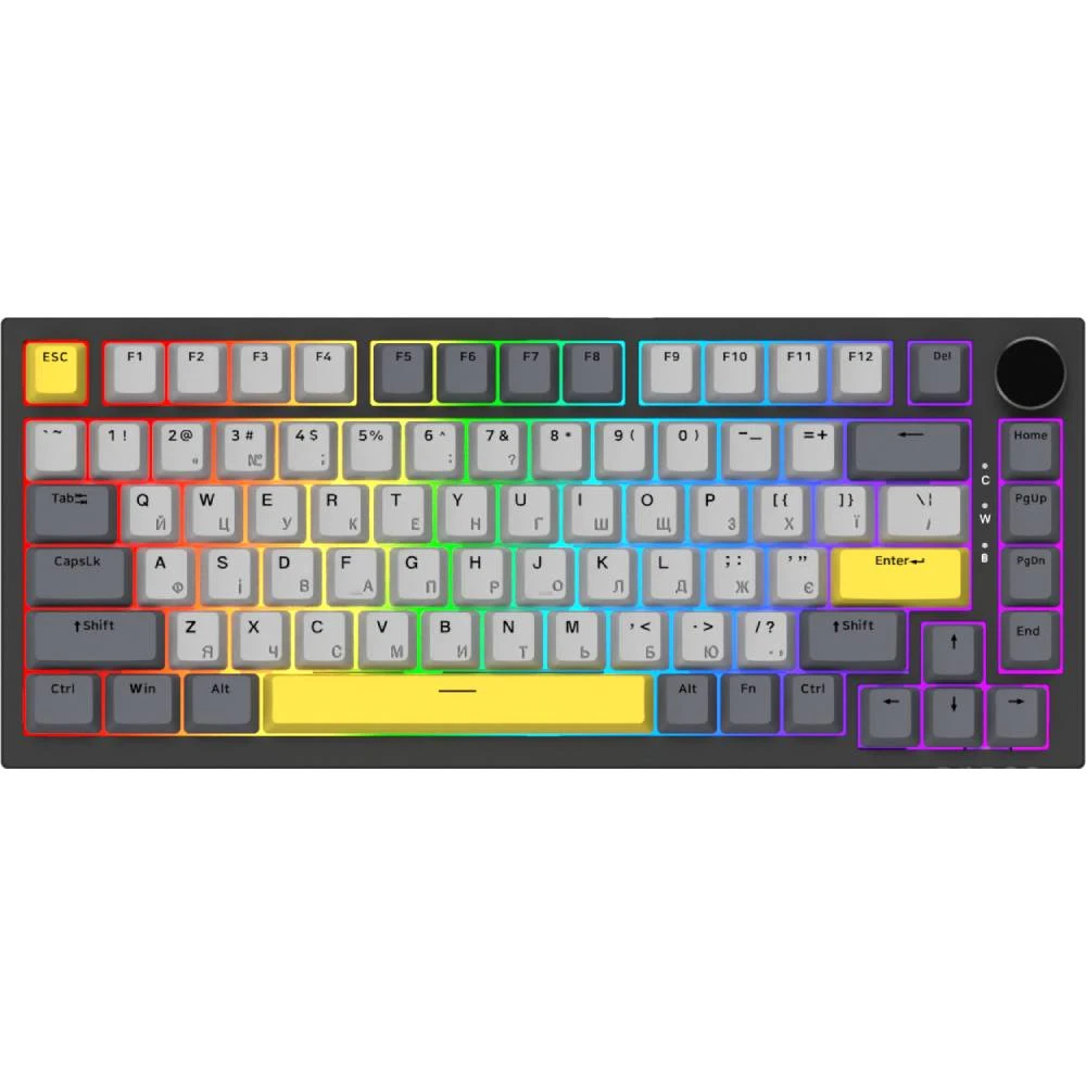 Клавиатура AJAZZ AK820 Sea Salt Switch USB-C Black (AK820-SS-BGY