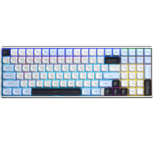 Клавиатура AULA S100pro Brown switch 2.4G BT White/Black EN/UA (6948391205755)