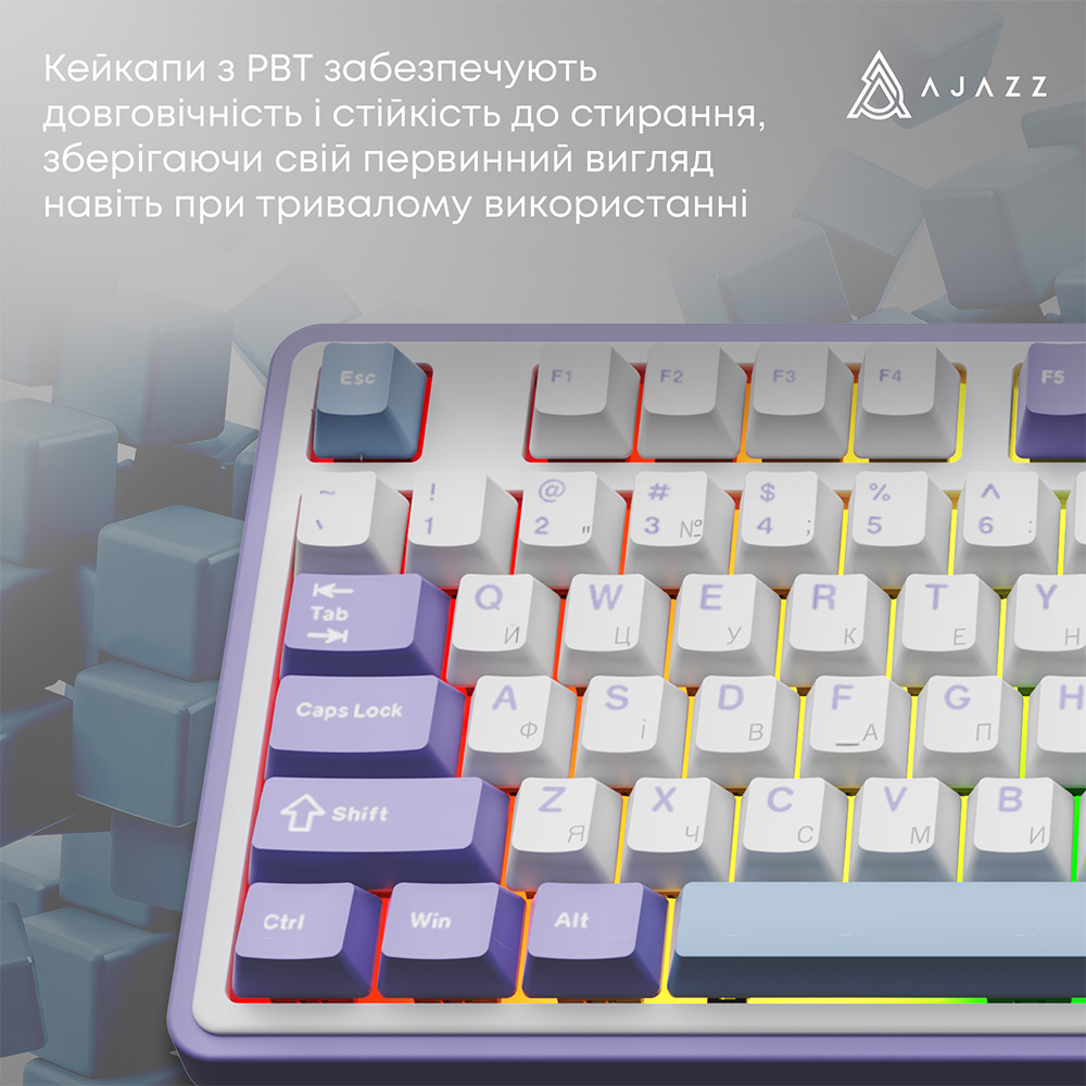 В интернет магазине Клавиатура AJAZZ AK980 V2 Maillard Switch Purple/White/Blue (AK980-V2-M-PWB)