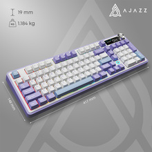 Клавиатура AJAZZ AK980 V2 Maillard Switch Purple/White/Blue (AK980-V2-M-PWB)