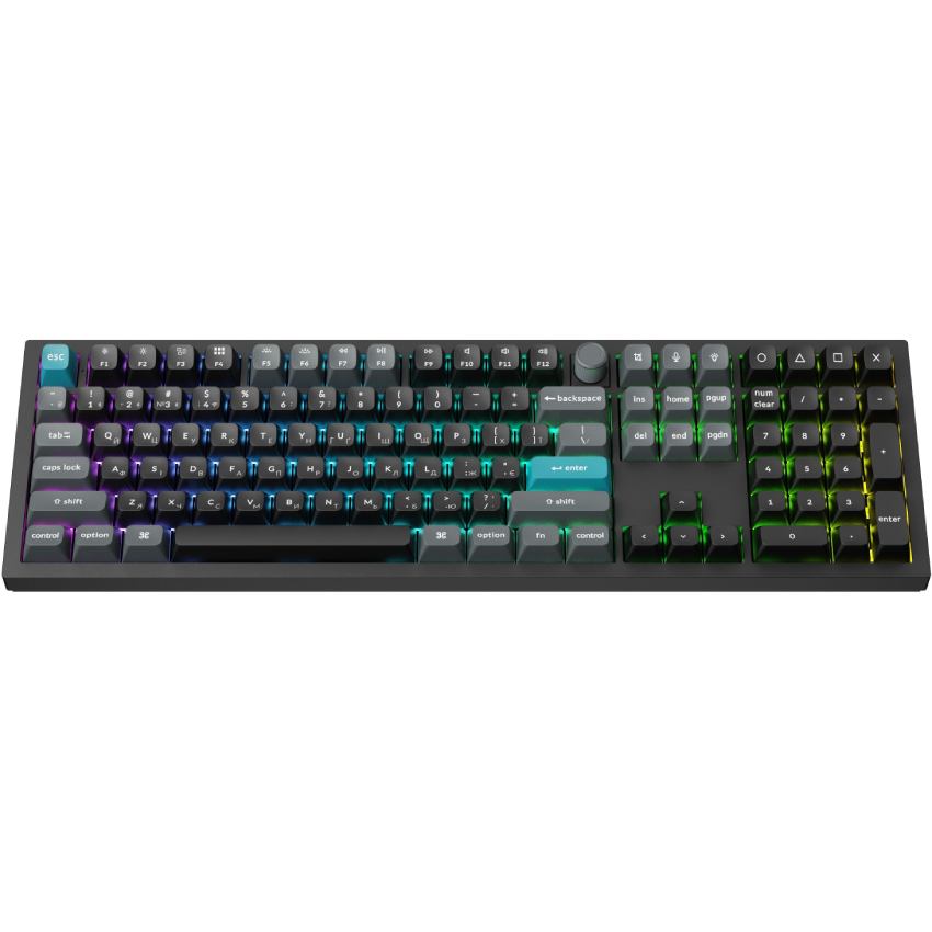 Клавіатура KEYCHRON Q6 Ultra Red Switch RGB Black (Q6U-M1-UA) ᐉ