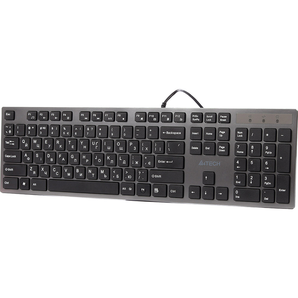Клавіатура A4TECH KV-300H USB grey Клавіатура A4TECH KV-300H USB grey Комплектація клавіатура