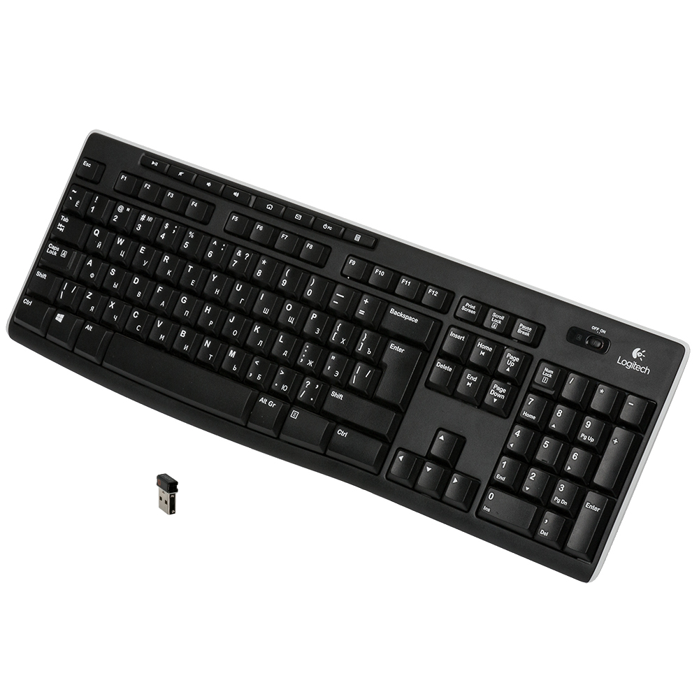 Клавиатура LOGITECH Wireless Keyboard K270 Комплектация клавиатура