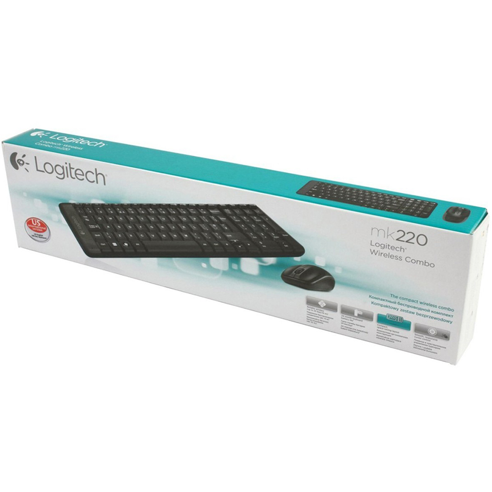 Комплект LOGITECH Wireless Combo MK220 Конструкция мембранная