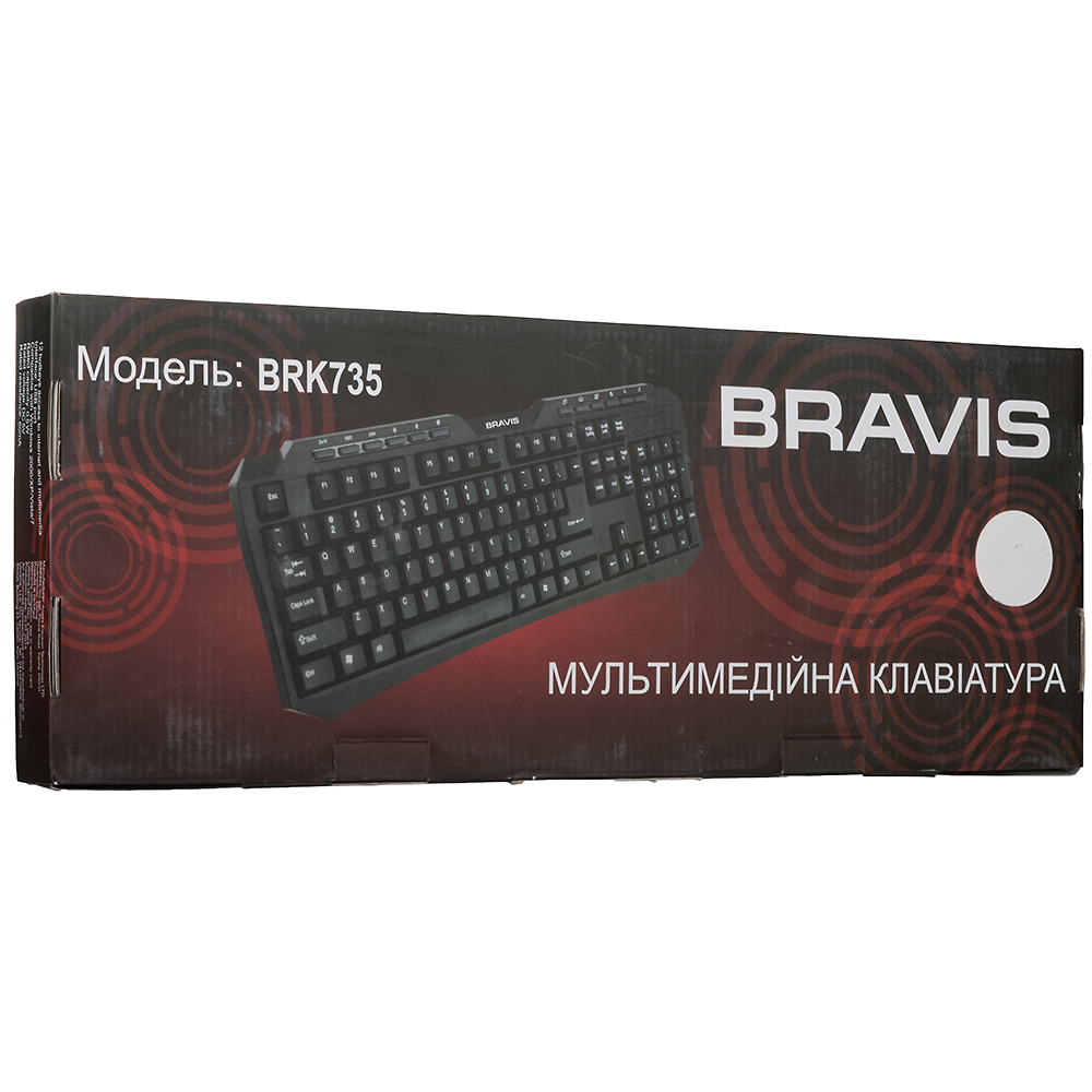 Клавіатура BRAVIS BRK735 Підключення дротове