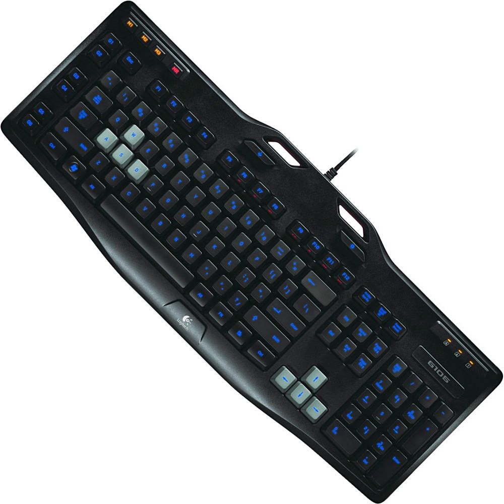 Клавіатура Logitech G105 Gaming Конструкція мембранна