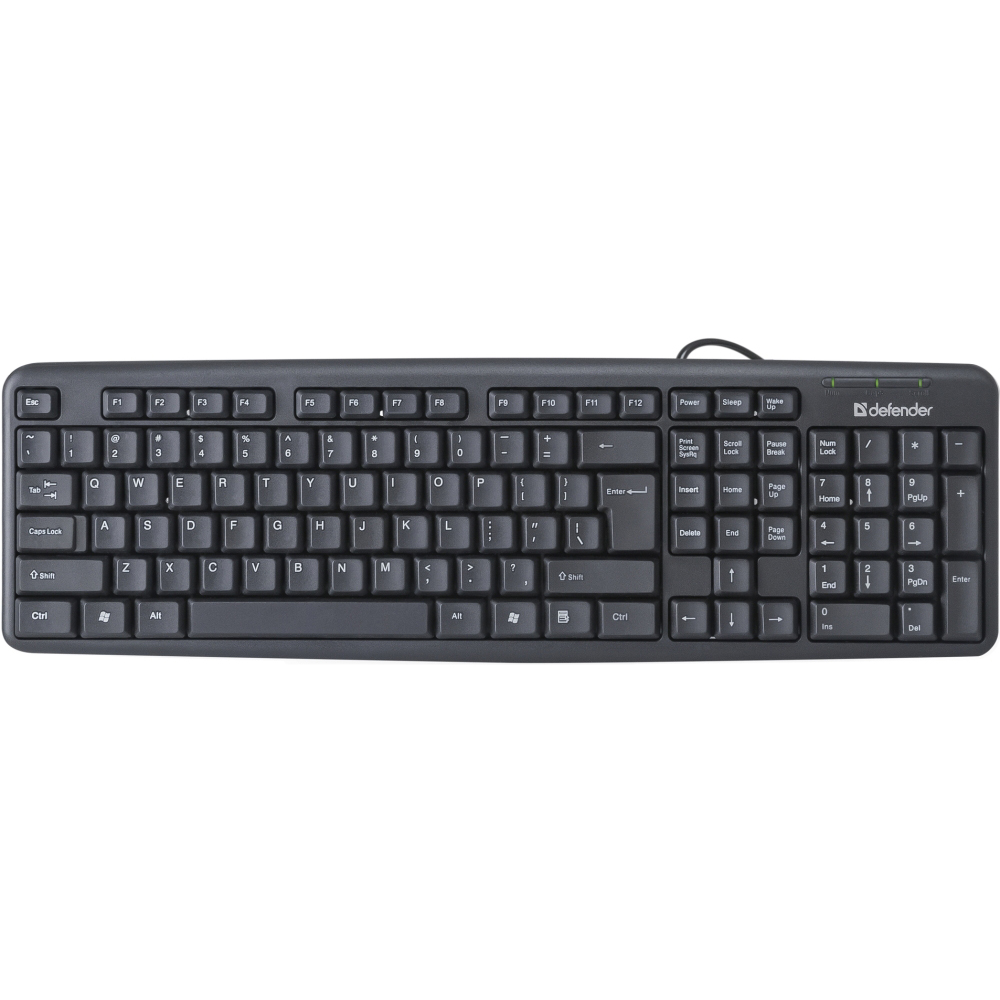

Клавиатура DEFENDER Element HB-520 Black (45522), (45522)Element HB-520 USB B