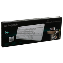 Клавіатура LOGITECH Wireless Touch K400 Russian layout White