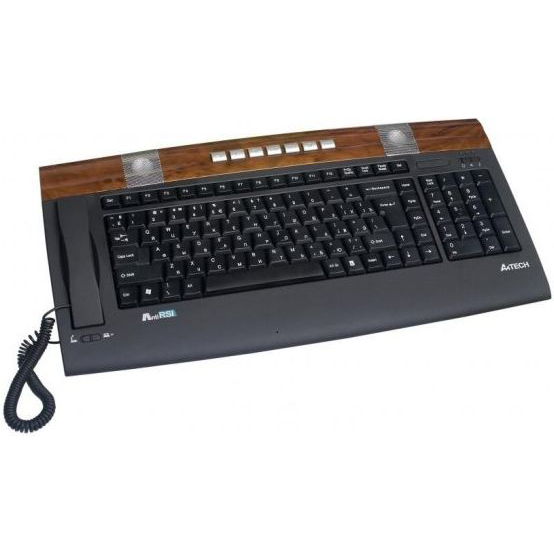 Клавіатура A4 TECH KIP-900-2 (Black+Brown)