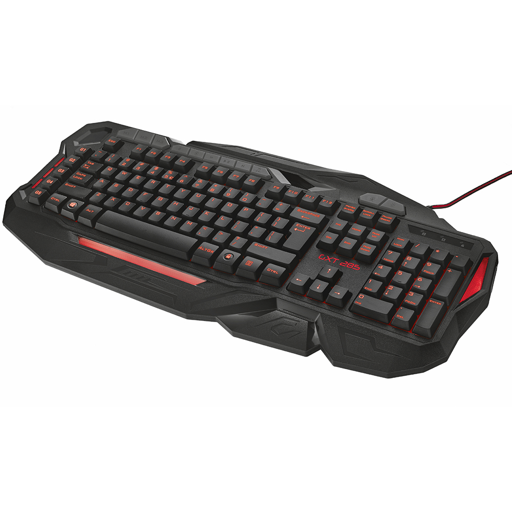 Клавиатура TRUST GXT 285 Advanced Gaming Keyboard (21201) Конструкция мембранная