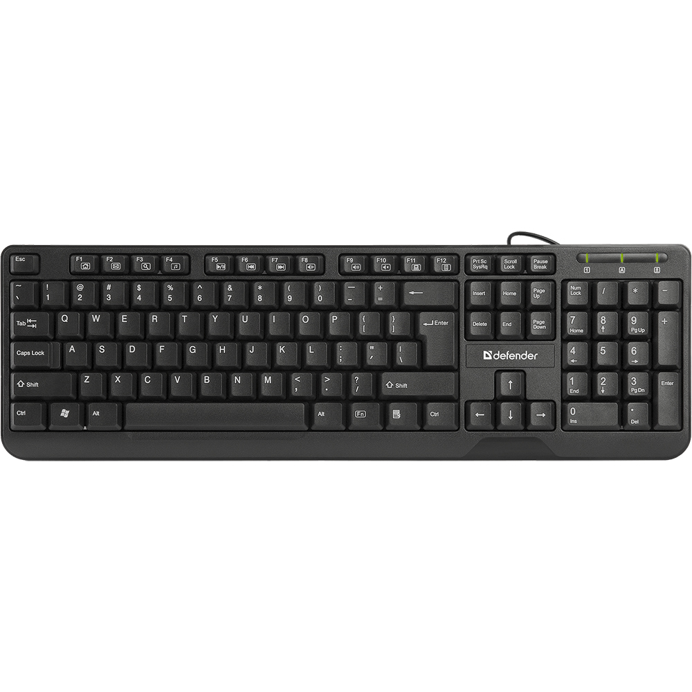 

Клавиатура DEFENDER OfficeMate HM-710 Black (45710), (45710)OfficeMate HM-710