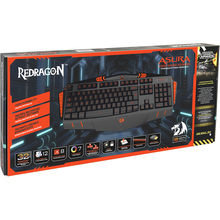 Клавіатура DEFENDER REDRAGON Asura gamer black (70246)