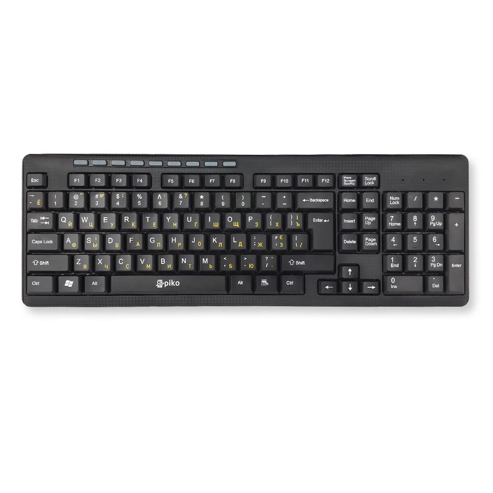 Клавиатура PIKO KB-108X Black