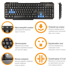 Клавиатура PIKO KB-106 Black