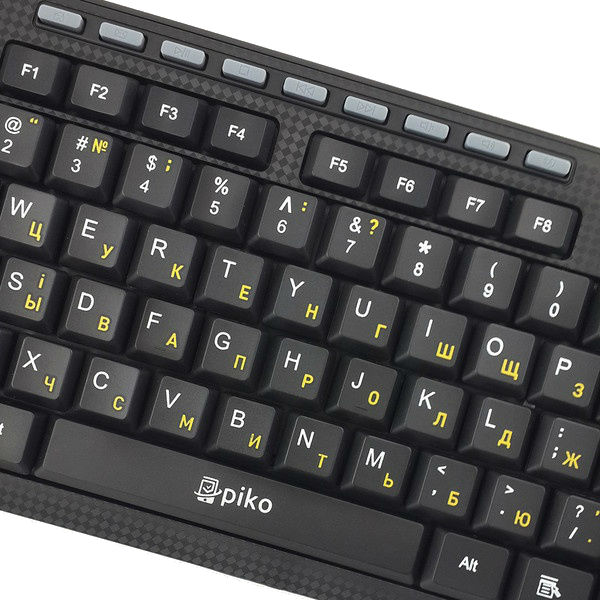 Клавиатура PIKO KB-108 Black Комплектация клавиатура